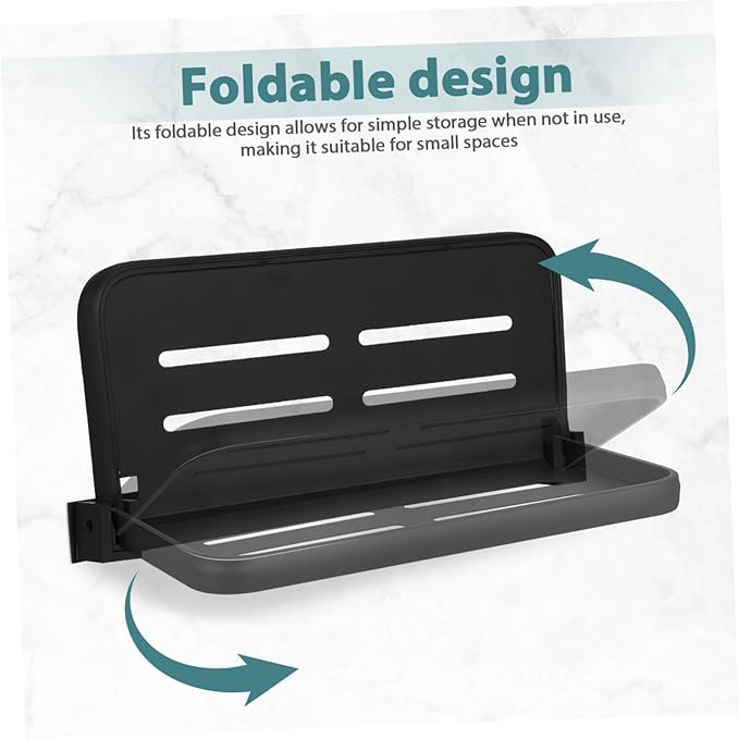Outanaya Foldable Wall Shelf for Bathroom and Kitchen Storage Rack with Drainage for Toiletries and Cosmetics Space Saving Design for Easy Organization