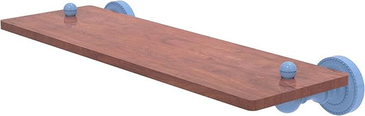 Allied Brass DT-1-16-IRW-FTB Dottingham Collection 16 Inch Solid IPE Ironwood Shelf, Flat Troll Blue