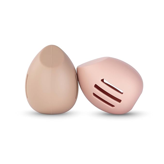 2PCS Beauty Blender Holder Powder Puff Storage, Breathable Makeup Sponge Case for Business or Travel