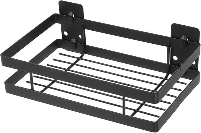 Mobestech Punch Bathroom Organizer Heavy Duty Storage Rack for Shampoo and Towels Wall Mounted Shower Shelf Sturdy Bathroom and Kitchen Storage Design