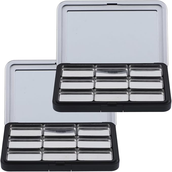minkissy Empty Eyeshadow Palette Refillable Eyeshadow Palette Empty Makeup Palette-Storage Box for Lipstick Blush