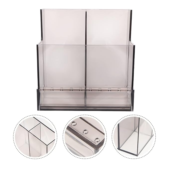 FOMIYES 2pcs Nail Art Polisher Holder Manicure Grinding Rack Storage for Nail Drill Bits Easy to Clean Display Box Design
