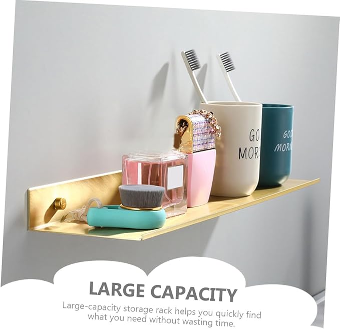 KICHOUSE Toilet Rack Storage Rack for Bathroom Floating Shelves Bathroom Toilet Storage Holder