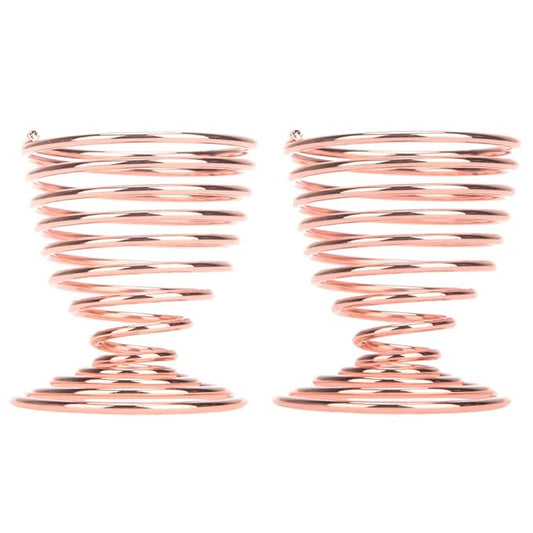 Seribrmo 2pcs Makeup Sponge Holder (Rose Gold)