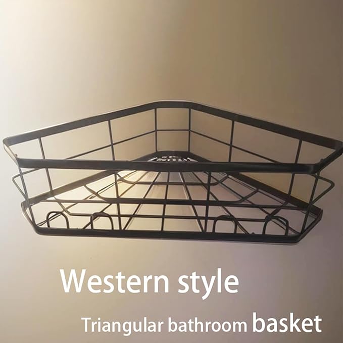 Small Corner Rack Triangular Layered Shelf Multiple Tiered Form Bathroom Shelf Upgrades Rack for Bathroom Essential Apartment Space Savers