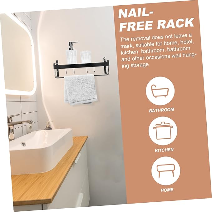 Aluminium Storage Rack Bathroom Counter Organizer Wall-Mounted Toilet Shelf Space Saving Storage Shelves