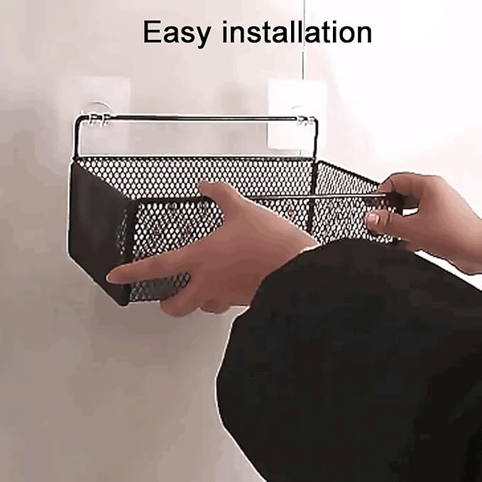 Removable Wall-Mounted Bathroom Shelves Iron Bathroom Shelves Large Capacity Creative Bathroom Shelves Removable Bathroom Shelves Large Capacity