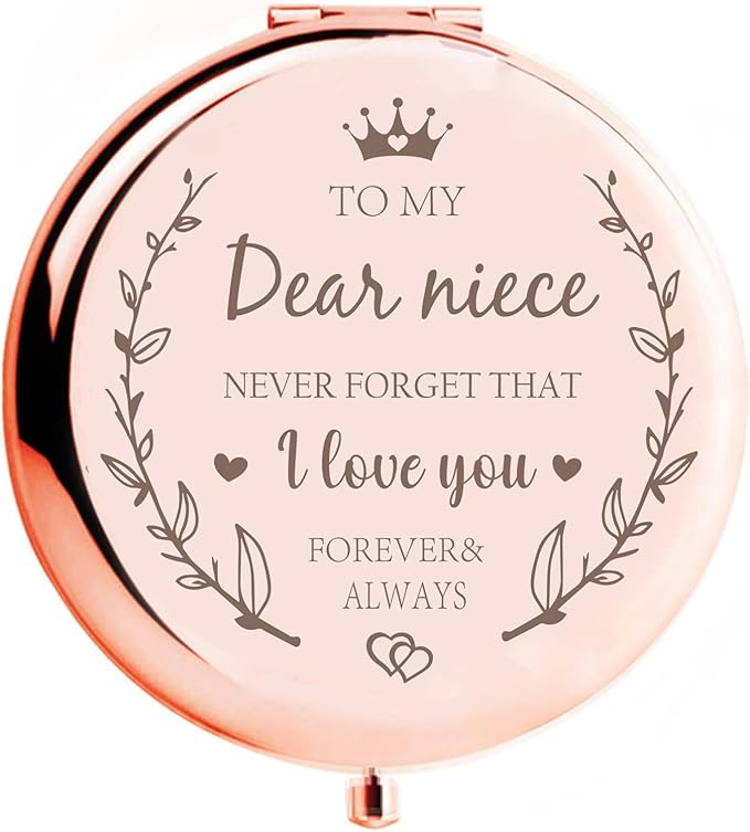 Compact Mirror - Niece Gifts from Aunt, Birthday &, Auntie's