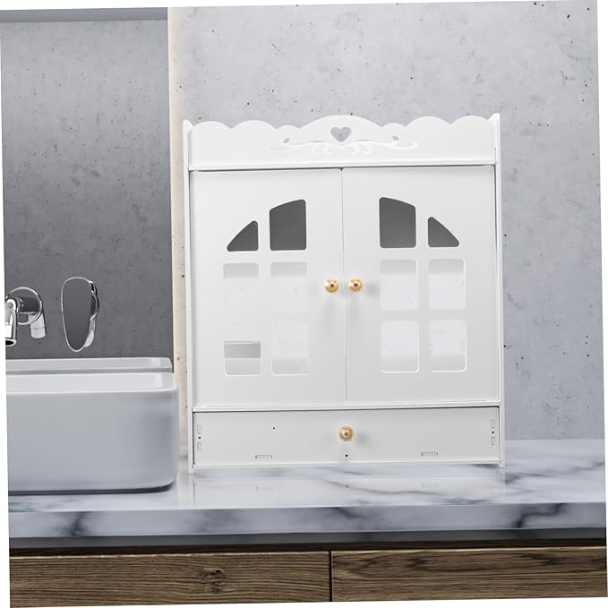 Bathroom Shelves Wall Mounted Restroom Organizer Wall Mount Cabinet for Bathroom Supplies