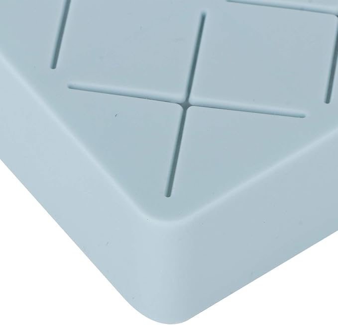 TOPINCN Silicone Cosmetic Makeup Organizer For Lipstick Cosmetics Holder Storage Box Display Stand 24 Slots(blue)