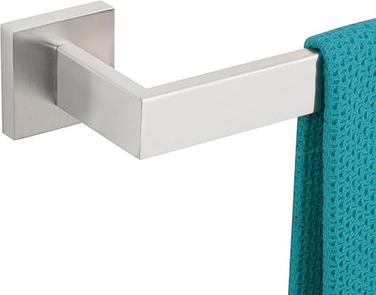 32 Inch Towel Bar for Bathrooms 12/16/20/24/28/32/36 Inch Stainless Steel 304 Brushed Nickel Towel Holder Modern Square Towel Rod Rustproof Wall Mount (1, Brushed Nickel, 32 Inch)