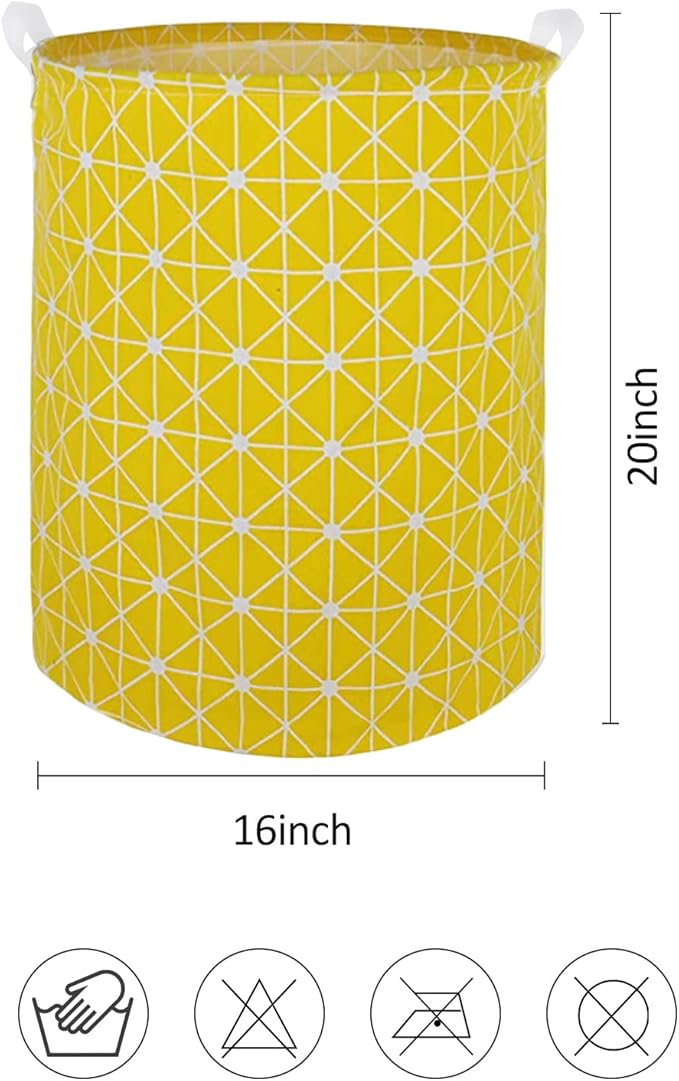Collapsible Laundry Basket in Bedroom Waterproof Laundry Hamper in Bathroom Large Laundry Bag in College Dormitory Cloakroom Livingroom Nursery Organizer Toy Bin