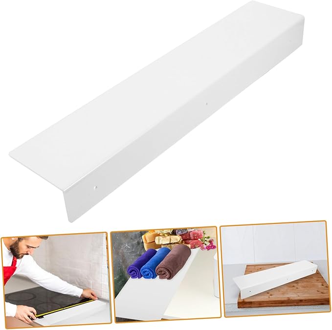 PRETYZOOM Slit Partition Wall Mount Shelf for Bathroom Wall Shelf for Kitchen Storage Modern Corner Rack
