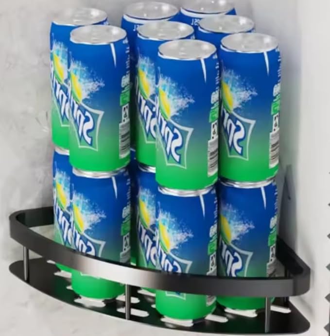 Corner 2PCS Bathroom Storage Rack, Bathroom Shelves, No-Drill