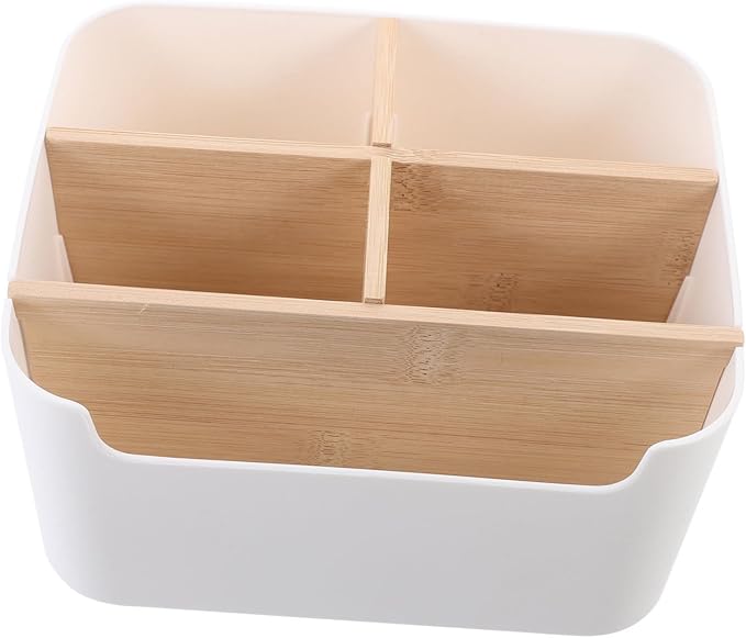 Creative Desktop Organizer Storage Box Versatile Table Organizer for Makeup Lipstick Multi-compartment Storage Case for Home and Vanity Use