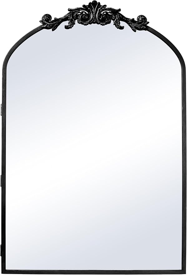 SogesHome 24x36 in Medicine Cabinet with Mirror for Bathroom, Wall Mount Mirror with Storage & 2 Adjustable Shelves for Entryway Hallway Bathroom, Black