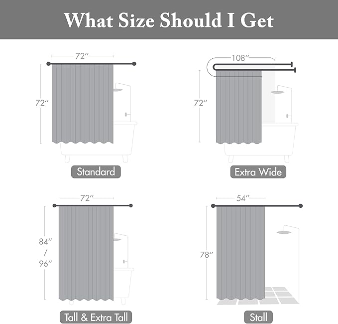 Madison Park Amherst Bathroom Shower Curtain Faux Silk Pieced Striped Modern Microfiber Bath Curtains, 72x84 Inches, Black