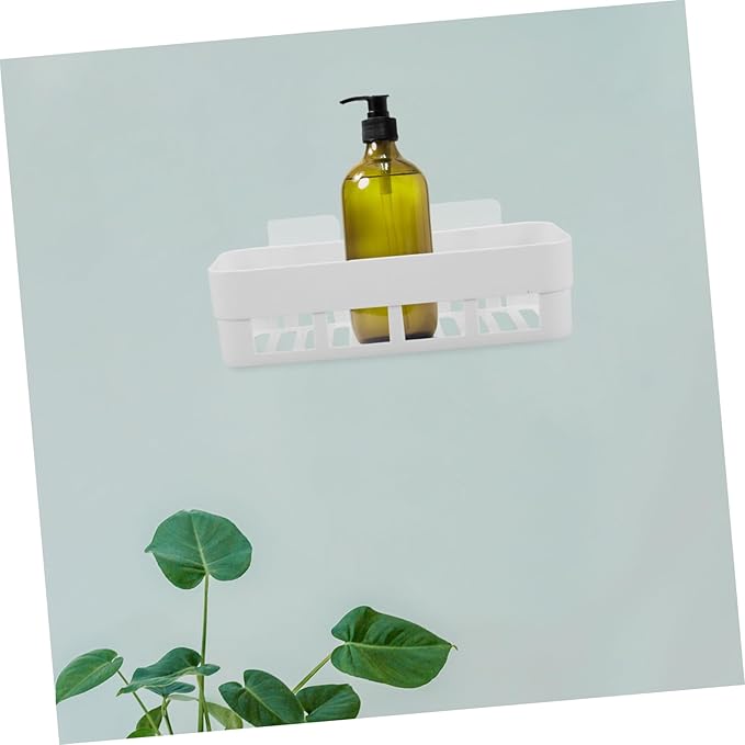 Wall-Mounted Storage Rack Design Bathroom Shelf for Toiletries Kitchen Organizer and Easy to Clean White for Space-Saving