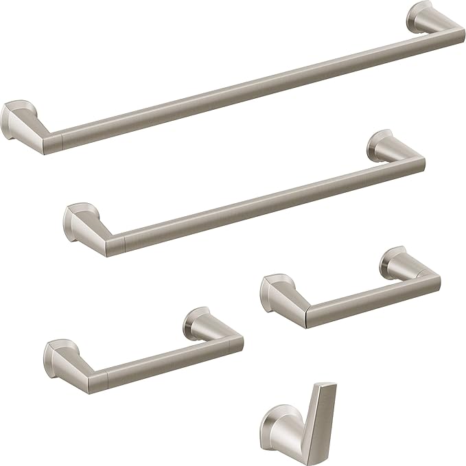 Delta Galeon (1-Pack) 8'' Towel Rack for Bathroom Stainless Steel Towel Bar for Bathroom Wall Hand Towel Holder Rod Wall Mounted Kitchen Towel Holder 77208-SS