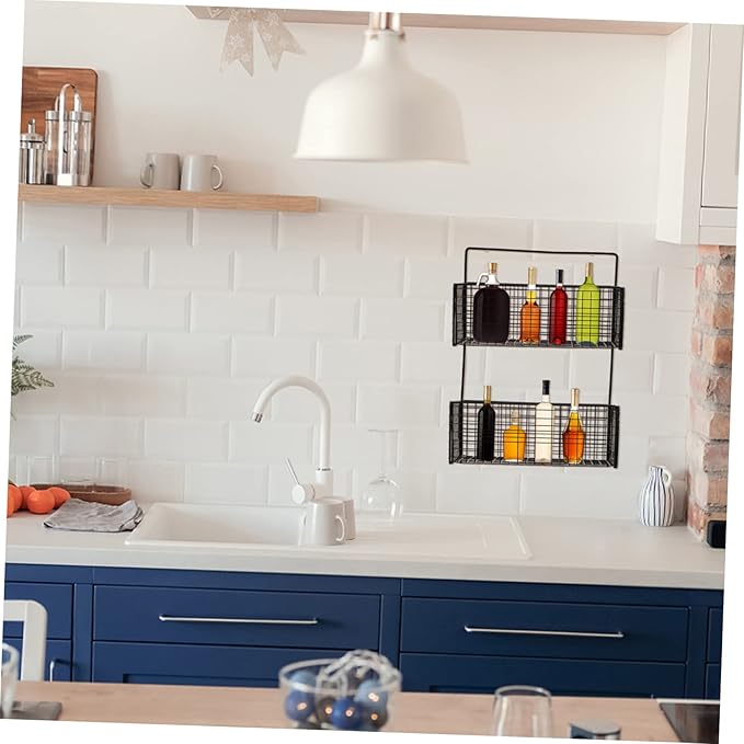 GLEAVI Bathroom Shelving Kitchen Storage Shelf Wall-Mounted Rack Smooth Surface Easy to Clean