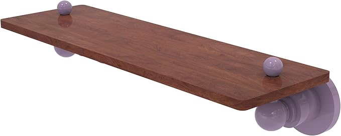 Allied Brass AP-1-16-IRW-LVN Astor Place Collection 16 Inch Solid IPE Ironwood Shelf, Lavender