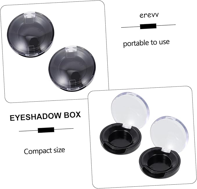 DOITOOL 8pcs Empty Eyeshadow Containers Makeup Sub Package Organizer for Blush and Eyeshadow Storage Compact and Lightweight Design for Travel and Daily Use