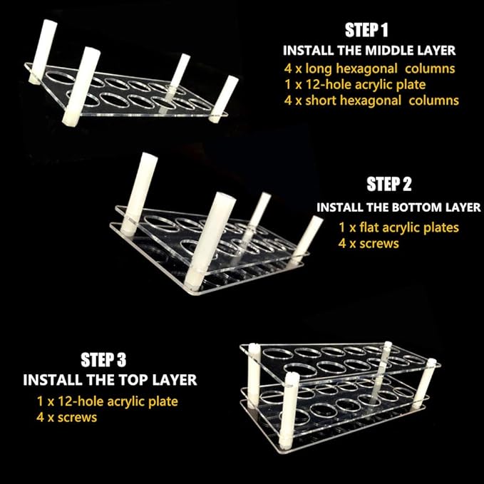 BOXIN Roller Bottles Holder for 10/15ml/20ml Essential Oil Bottles (2PCS For 10/15ml/20ml Essential Oil bottles)