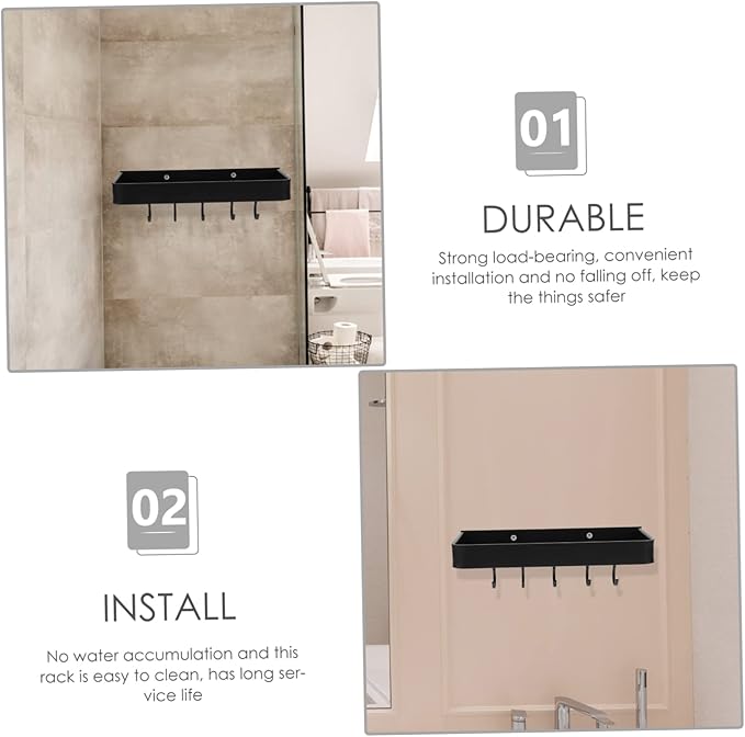 Bathroom Must Haves Floating Shelf Bathroom Wall Mount Storage Rack Home Decor