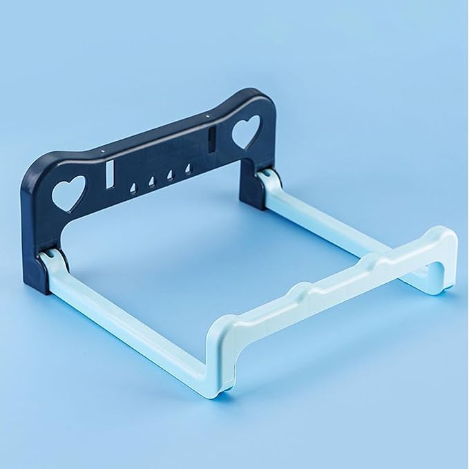 2PCS Washbasin Rack, Foldable Washbasin Storage Rack Wall Mounted Hanging Shelf for Bathroom Kitchen (Blue)