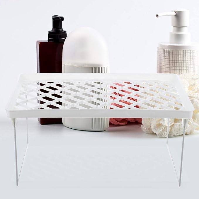Holibanna 2pcs Cosmetics Storage Shelf Plastic Makeup Organizer Bathroom Shelves