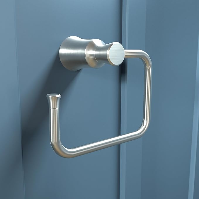 hansgrohe 4786820 Joleena Towel Ring in Brushed Nickel, 8.3-Inches Wide