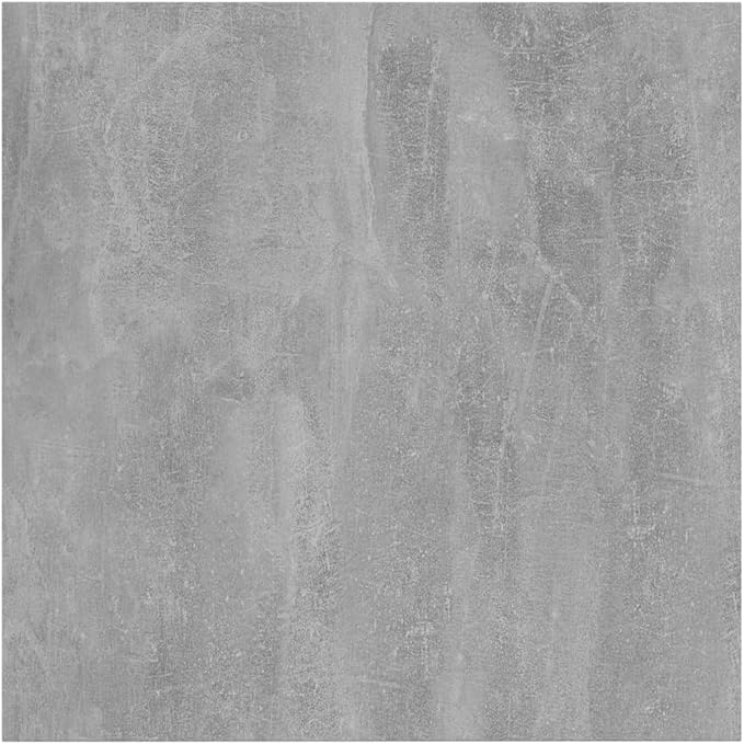 Set of 4 Concrete Grey Floating Shelf Boards Engineered Wood for Stylish Organization and Space Saving