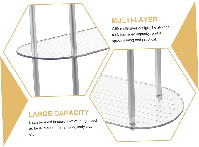 MAGICLULU Detachable Multi Display Rack Versatile Household Storage Shelf for Bathroom Kitchen Organization Simple Style Ornament Stand Space Saving Design