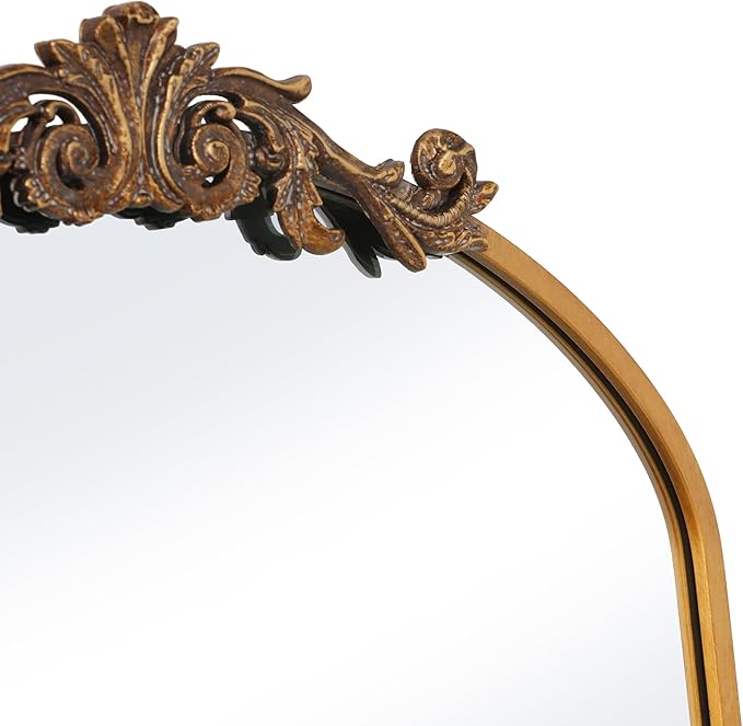 SogesHome 24x36 in Medicine Cabinet with Mirror for Bathroom, Wall Mount Mirror with Storage & 2 Adjustable Shelves for Entryway Hallway Bathroom, Vintage Gold
