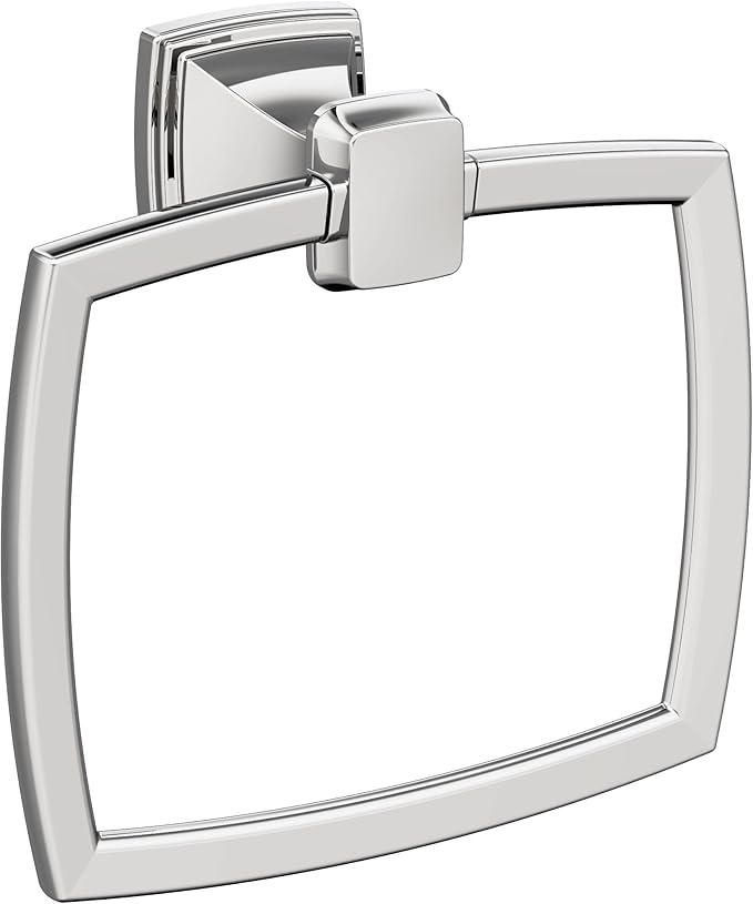 Amerock BH36032 Revitalize 6-13/16" Wall Mounted Towel Ring - Chrome