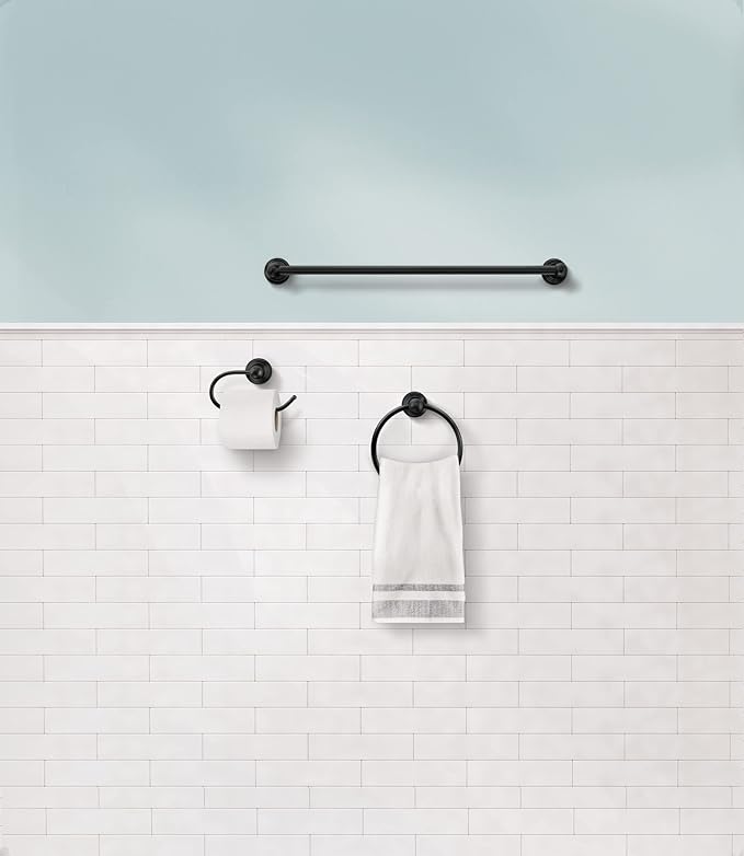 Moen DN8424BL Preston 24 Inch Towel Bar