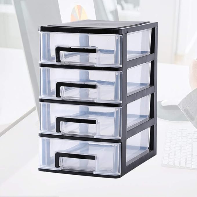 4 Layers drawer storage organizer drawers desktop plastic three craft Type Storage Box Plastic Mini