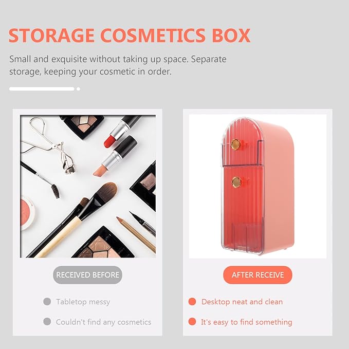Beavorty Dressing Table Organizer for Lipsticks Chic Lipstick Storage Box and Stylish Makeup Holder for Home Salon Use