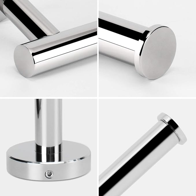 NearMoon Bathroom Toilet Paper Holder, Premium SUS304 Stainless Steel Rustproof Wall Mounted Toilet Roll Holder for Bathroom, Kitchen (1 Pack, Chrome Finish)