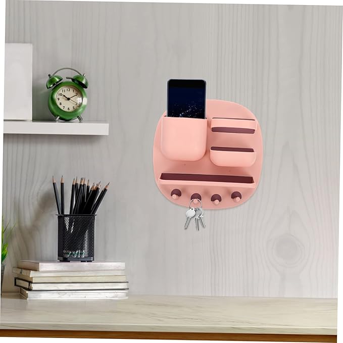 Garneck Space-Saving Wall-Mounted Storage Basket Removable Wall Organizer for Bathroom Kitchen Shelves