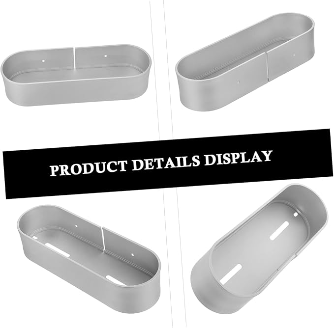 Mobestech 1Pc Wall Mounted Bathroom Storage Rack Punch Shelf for Bathroom Kitchen More Sundries Holder Space Saving Wall Organizer Design