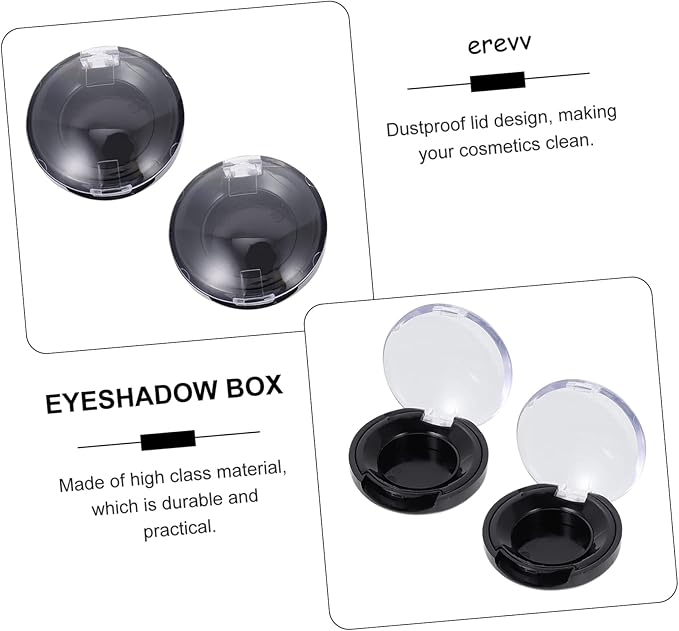 Compact Eyeshadow Storage Box 8Pcs Small Portable Sub Containers for Cosmetics Organizer Travel Makeup Palettes Case
