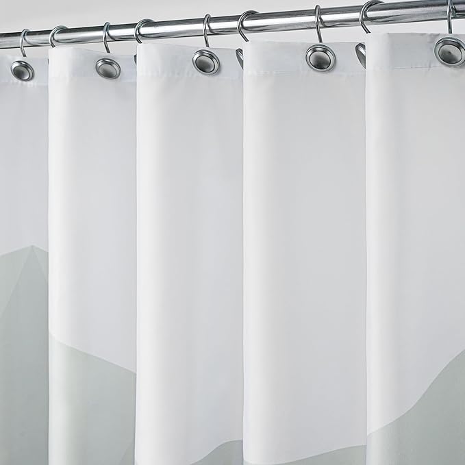 Sunlit Designer Shower Curtain, Popular Shower Curtain, Ombre Dark Green Fabric Shower Curtains for Bathroom Decor, Contemporary Bathroom Curtains, Dark Green