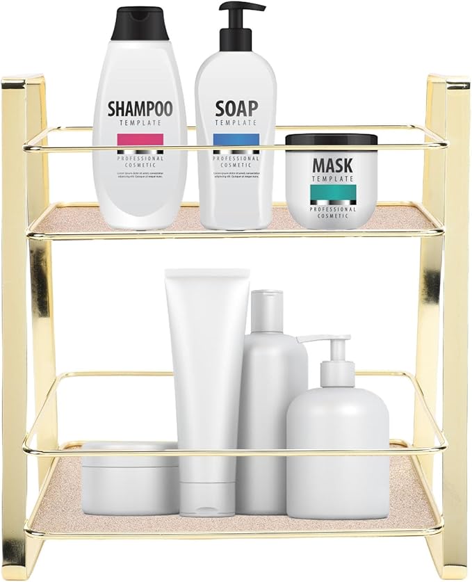 Bathroom storage baskets, countertop shelves, bathroom organization racks, for use in bathrooms, kitchens, and wardrobes