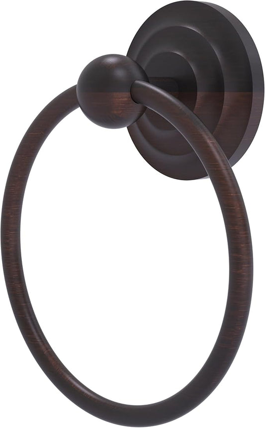Allied Brass QN-16 Que Towel Ring, Venetian Bronze
