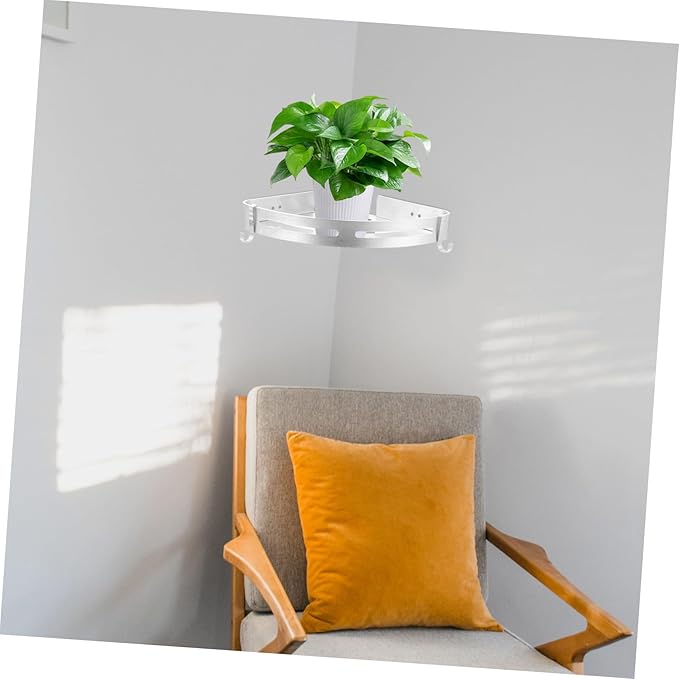 Wall-Mounted Storage Rack Aluminum Triangle Shelf Bathroom Kitchen Organizer Space-Saving Silver Holder for Shampoo Soap Towels