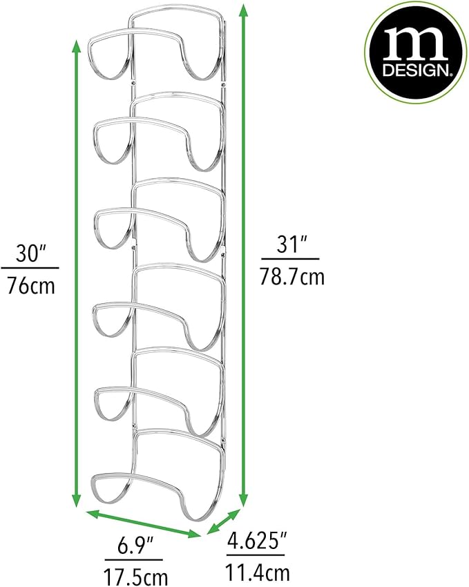 mDesign Metal Towel Shelves – Towel Rack for the Bathroom with 6 Compartments – Practical Bathroom Accessories for Both Large and Small Towels – Silver