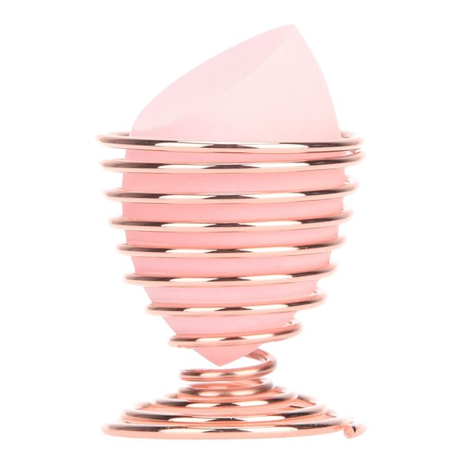 Seribrmo 2pcs Makeup Sponge Holder (Rose Gold)