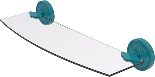 Allied Brass R-33/18-GLT Regal Collection 18 Inch Glass Shelf, Glokzin Teal