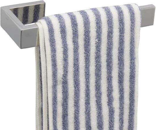 TocTen Hand Towel Holder/Towel Ring - Thicken SUS304 Stainless Steel Bathroom Hand Towel Hanger, 9 Inch Heavy Duty Wall Mounted Towel Rack, Square Hand Towel Bar for Bathroom Hardware (Chrome, 9 in)